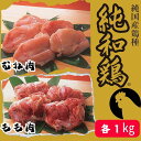 【ふるさと納税】【選ばれて二冠達成！】「純和鶏」もも肉・むね肉 各1kg 計2kg 三ツ星 グランプリ受賞 特色JAS認証 循環型 赤鶏 洋野町育ち