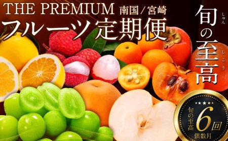 南国宮崎 旬の《至高》フルーツ定期便 偶数月コース（計6回） 【F96】