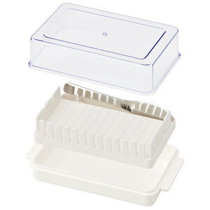 バターケース カット バターカッター ナイフ 付き 簡単 便利 日本製 ギフト プラスチック BTG1N 定量カッティングガイド付き プレゼント バターカット 保存 製菓 〈スケーター株式会社〉   