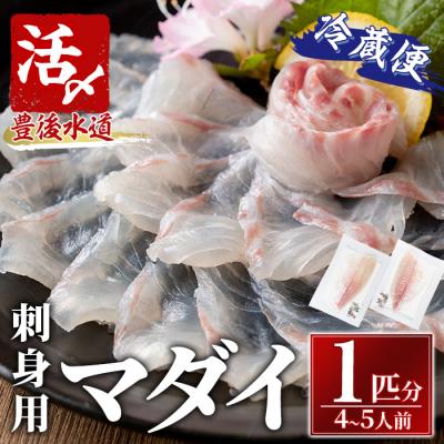 ふるさと納税 佐伯市 マダイ 刺身用 ブロック 冷蔵(1匹分・4-5人前)