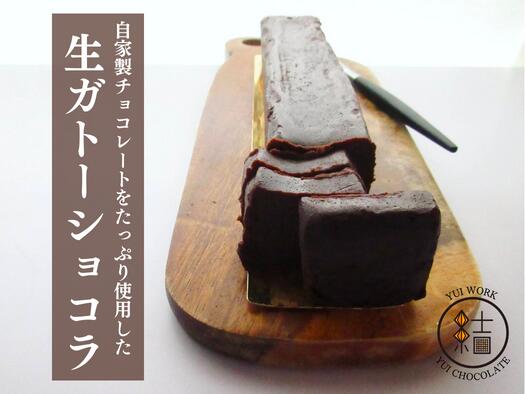 【ふるさと納税】YUI WORK 生ガトーショコラ ｜ ケーキ デザート スイーツ ガトーショコラ チョコ 生チョコ 送料無料 チョコレートケーキ 濃厚チョコレート 手作りスイーツ お取り寄せ 贅沢 プレミアムケーキ 濃厚 おうちカフェ バレンタイン ホワイトデー 誕生日 ギフト
