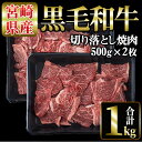 【ふるさと納税】宮崎県産 黒毛和牛 切落し 焼肉(計1kg・500g×2)国産 宮崎県産 黒毛和牛 牛肉 炒め物 和牛 切り落とし【MI019】【(株)ミヤチク宮崎加工センター】