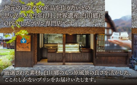 白川郷 ぷりんの家 なめらか プリン 3個セット プリン スイーツ [S257]