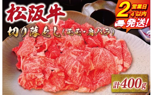 
                  松阪牛 特選 モモ肩バラ 切り落とし 400g 友屋本店 極上の柔らかさ 化粧箱入り 柔らかい赤身 ブランド牛 国産 冷凍 焼きしゃぶ モモ ウデ バラ 肩バラ 松坂牛 松阪肉 和牛 牛肉 三重県 A4 A5 特産松阪牛 NT22
                