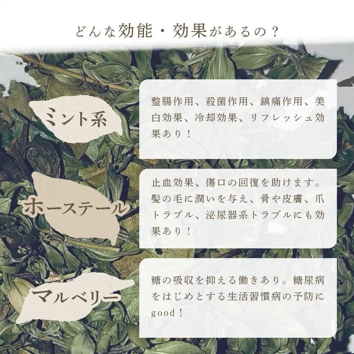 【定期便】森のハーブティーセット(3点合計39g)  ≪2ヶ月に1回 計3回のお届け≫【無農薬・化学肥料不使用】【51102】