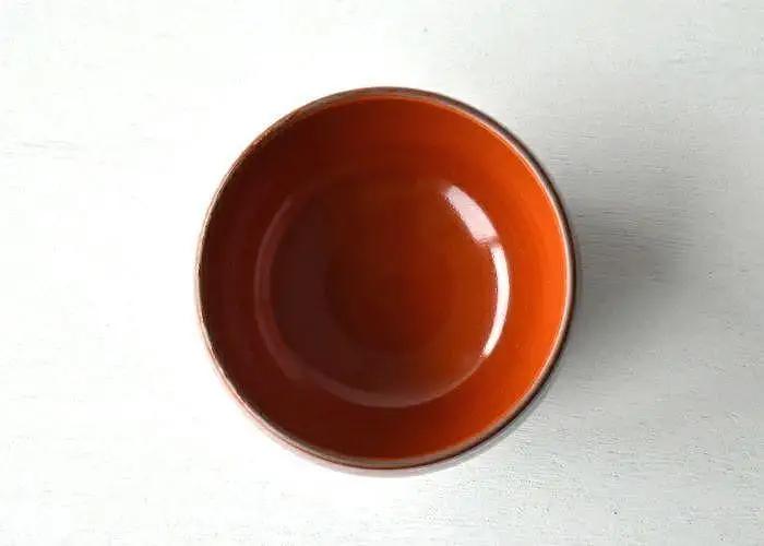 【波佐見焼】φ１2.５ｃｍ小ぶり丼・汁碗5個組 赤巻　【西海陶器】 5 85603｜波佐見焼 陶器