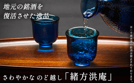 復興支援酒「緒方洪庵」第4弾 やや辛口火入れ酒大小3本セット NNN0002