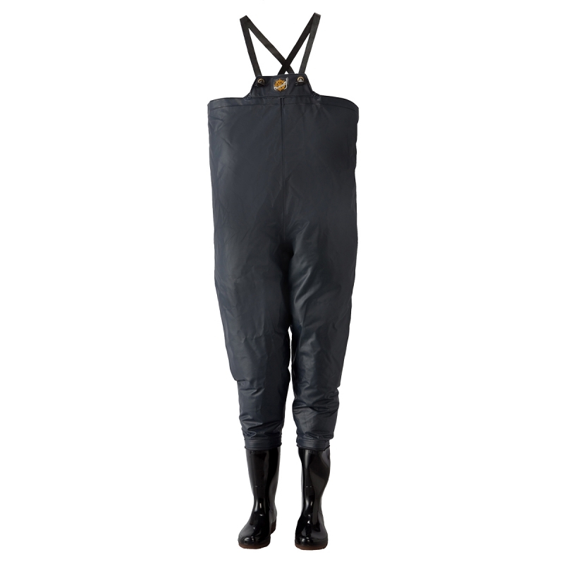 
            クレモナ水産　胴付き長靴　10068【サイズ：26.0cm　カラー：鉄紺】 / 耐油 耐寒 内ポケット 作業服【logo164】
          