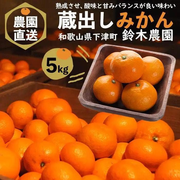 訳あり みかん 5kg 鈴木農園蔵出しみかん
