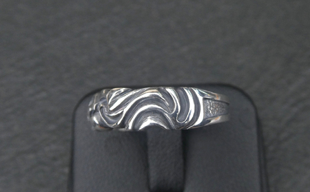 Medium  undulation  ring ミディアム アンジュレーション リング ｜ 指輪 大きな うねり を 表現 シンプル 細身 普段使い しやすい モチーフ シルバー アクセサリー 92