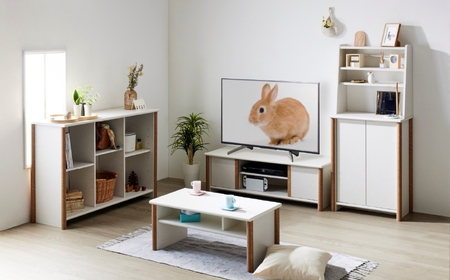 リビングテーブル ≪NOC-3580LT-WH≫ リビングテーブル 朝日木材