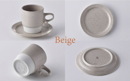 【波佐見焼】チョコチャンク マグ＆プレート 4点セット(ブラウン・ベージュ)食器 皿【トーエー】[QC72] 波佐見焼