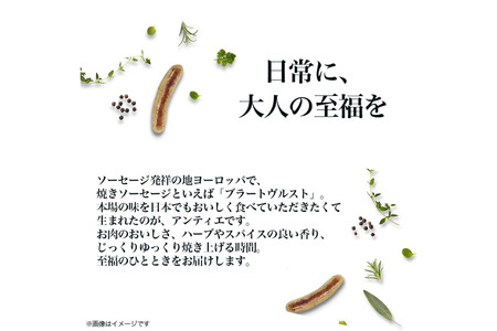 3回 定期便 ソーセージ アンティエ ブラックペッパー 136g(標準8本入) 10パック 計1.36kg 総計4.08kg