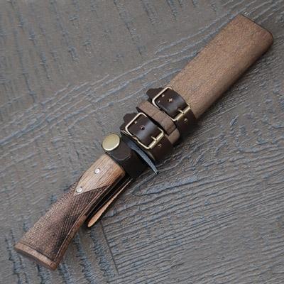 ふるさと納税 南国市 土佐鍛　MINI腰鉈110　細工型 土佐オリジナル白鋼　樫オイルステンチェッカー |  | 01