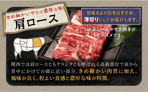 ※賞味期限2025年8月8日　白糠牛 肩ローススライス【1.5kg（250g×6）】