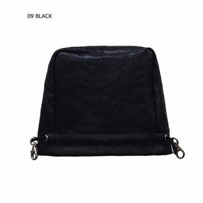 ふるさと納税 名張市 木の庄帆布 公式 国産レザーアイアンカバー 本革C/#09 ブラック / レッド[53940323]