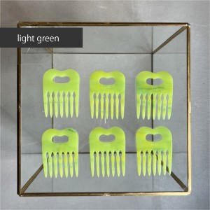 アクリル製 ヘアコーム light green（ライトグリーン） ヘアアクセサリー eME　tayu