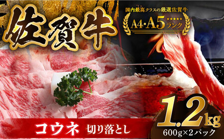 佐賀牛 コウネちゃん 1.2kg HCS005 コウネ 牛肉 黒毛和牛 切り落とし