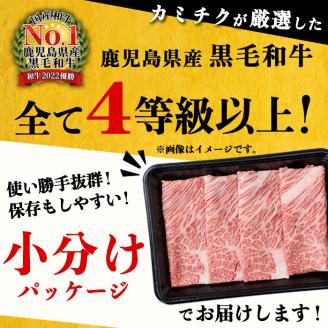 4等級以上 鹿児島県産 黒毛和牛サーロインスライス 計800g (200g×4P) b0-163-C