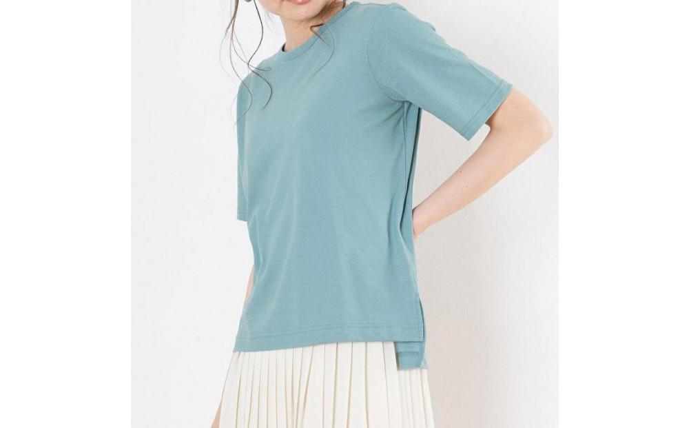 レディースカットソー 半袖 グリーン L 312011_CS002VC06