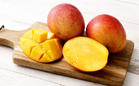 ＜宮崎県産完熟マンゴー 2L×3玉（約1kg）＞2026年4月中旬～7月下旬までに順次出荷【c1131_mm_x2】