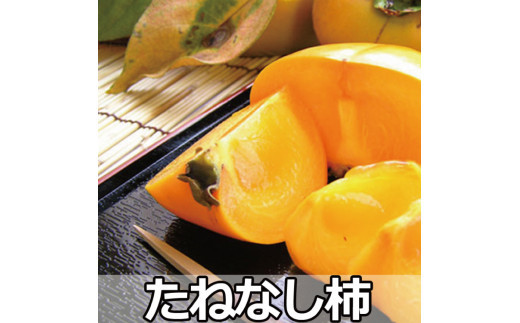 
タネなし脱渋甘柿（刀根早生）　3Ｌサイズ28個入7.5kg箱
