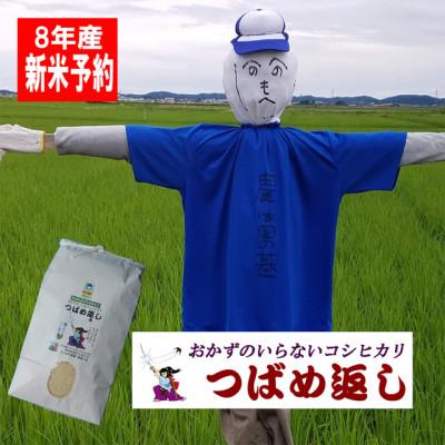 ふるさと納税 燕市 【8年産新米先行予約】おかずのいらないコシヒカリ「つばめ返し」白米8kg
