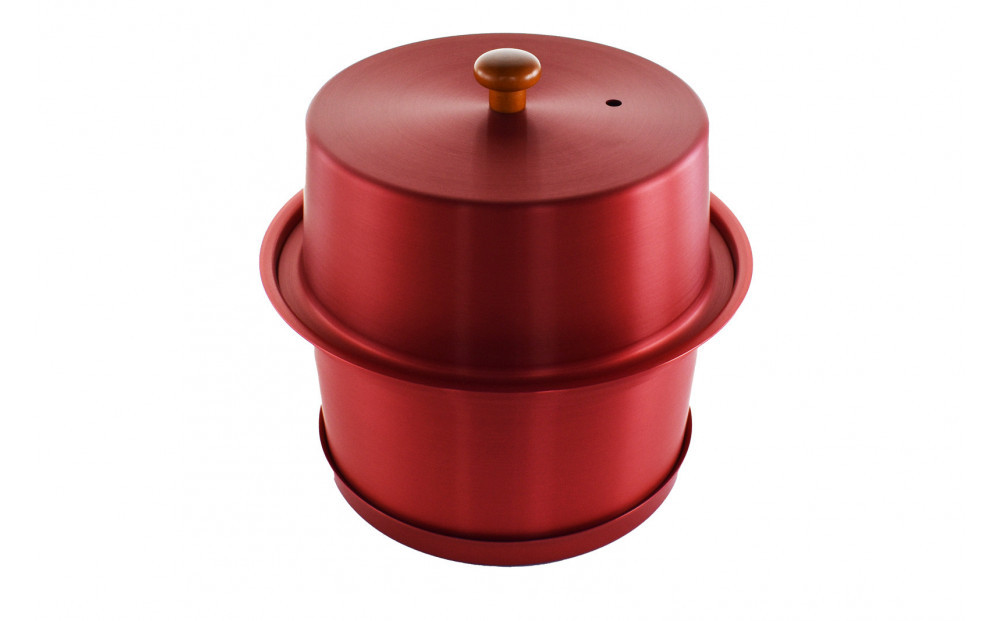 【ブレイズレッド】様々な熱源に対応可能なコンパクトアルミスモーカー 141305_CV05VC03