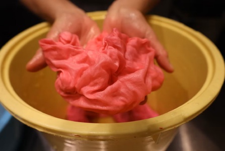 烏梅紅花染め体験 生地染めコース 70-003