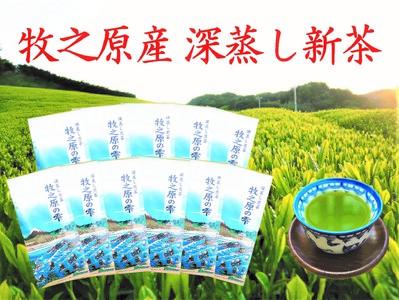 098-5 【5月中旬より新茶出荷】 牧之原産 おいしい 新茶 10本 セット お茶 茶 深蒸し 煎茶 旬 日常 のし 熨斗 贈答 ギフト 静岡県 牧之原市 澤田行平商店