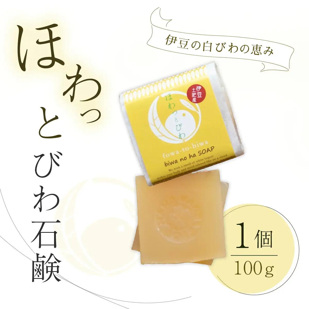 【自然療法 サロンミモザ】ココロも カラダも ほわっと 土肥産 白びわ ほわっと びわ 石鹸 1個(100g) | 静岡県 伊豆市 伊豆 びわの葉 せっけん 石鹸 スキンケア ボディケア アロマセラピー ナチュラル 自然 リラクゼーション ビューティケア 癒し フレグランス 健康美容 ウェルビーイング スパトリートメント リフレッシュ バスケア びわ アロマ 土肥 |