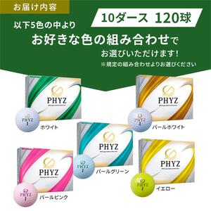 ゴルフ PHYZ 10ダースセット ゴルフボール ボール ブリヂストン ダース セット  PW･PG 各5