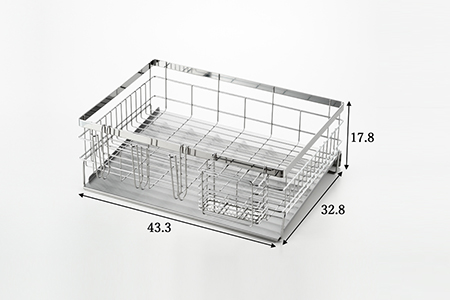 [内山産業] ステンレス製キッチン用品 水切りラック おしゃれな水切りラック ステンレス製水切りラック 水切りキッチン用品 燕三条製水切りラック 【012P018】