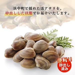 1月～3月発送分《先行予約・期間限定》浜中町産活あさり(500g×4袋セット)_H0023-030-01