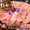 【ふるさと納税】【3回定期便】焼肉 上 カルビ 500g / 長崎和牛 A4～A5ランク キャンプ BBQ バーベキュー / 諫早市 / 野中精肉店[AHCW052]