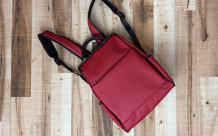 とにかく軽い！2wayダレスリュック / レッド / リュック ボストンバッグ 約550g 合皮 お手入れ簡単 リュックサック かばんこみせ さくら咲くら