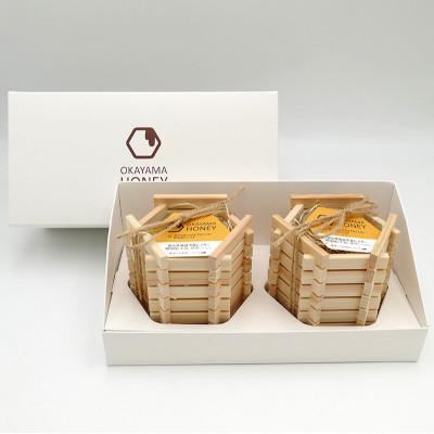 ふるさと納税 岡山市 おかやまハニー(180g×2個)木枠入り |  | 02