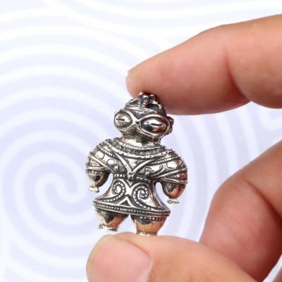 ふるさと納税 市川三郷町 【縄文アクセサリー「Do_goods」】SILVER925初代遮光器土偶 ネックレス 659-436 |  | 01