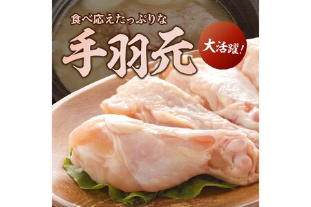 はかた地どり 手羽元 1kg(はかた地どり 地どり 手羽元 1kg 福岡県産 福岡)【A-846】