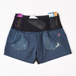 R×L（アールエル） WILD DRY DENIM V ランニングパンツ PM6ポケット ベリーショート（レディース）デニムブルー Sサイズ