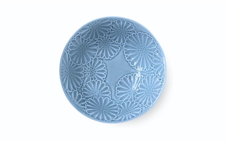 【波佐見焼】マリーゴールド　ボウルM ブルーグレー 4枚セット　食器 皿【翔芳窯】[FE465]