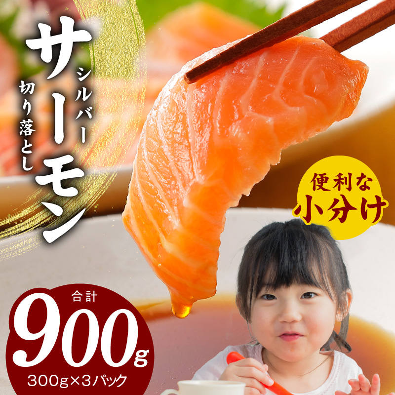 【スピード発送】サーモン 切り落とし 900g 小分け 300g×3 【訳あり サイズ不揃い 刺身 海鮮丼 サラダ カルパッチョ 鮭 さけ シャケ しゃけ sake 人気 オススメ 小分け  冷凍 家計応援 消費応援 物価高応援】