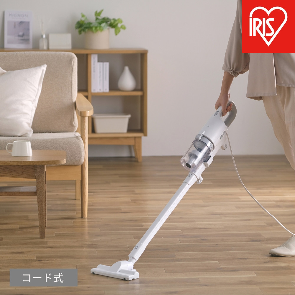 ☆リニューアル☆掃除機 AC式サイクロンスティッククリーナー SCA-113-W ホワイト