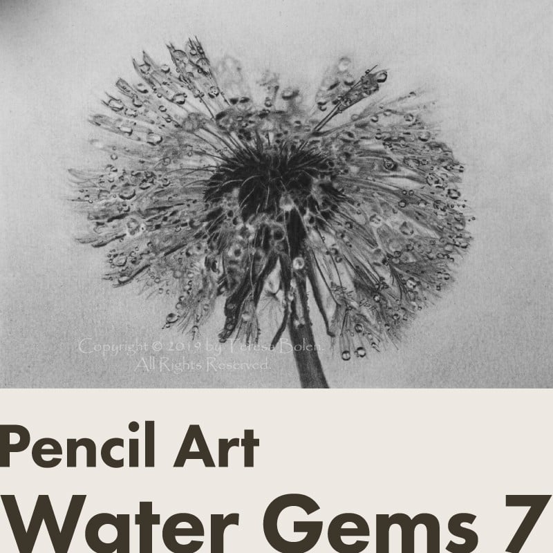 鉛筆画 Water Gems 7