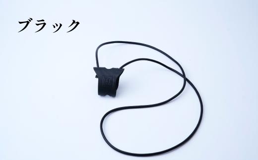 【ブラック】グラスホルダー UNISOLE  ｜ 革小物 革 学生ブランド 手づくり ユニソレ おしゃれ 小物 革製品 プレゼント ギフト 贈り物 草加レザー 草加 獨協大学 大学生 草加市 埼玉県
