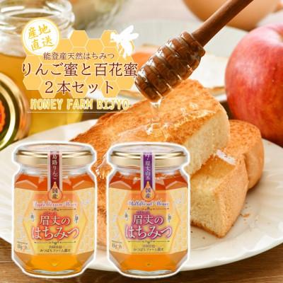 ふるさと納税 羽咋市 能登産天然はちみつ『りんご蜂蜜&amp;百花蜂蜜』セット