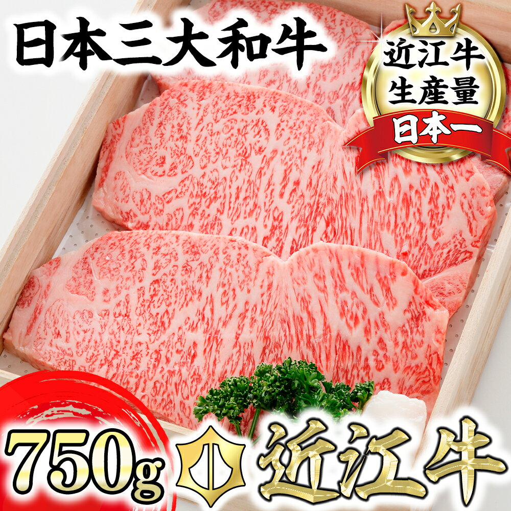 【ふるさと納税】【森村商会】近江牛 特選サーロイン ステーキ【750g（約250g×3枚）】【牛肉】【牛】【冷蔵】【国産】