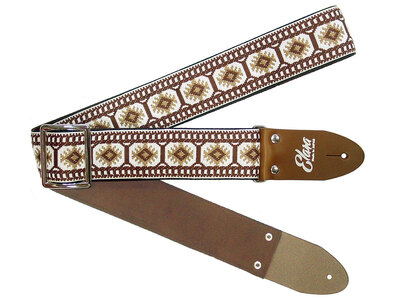 【ギターストラップ】Elara Straps Crystal Snow Brown　ギター　ベース　アコースティックギター　アコギ　エレキギター　エレキ　ギターストラップ　ベースストラップ　エララストラップ