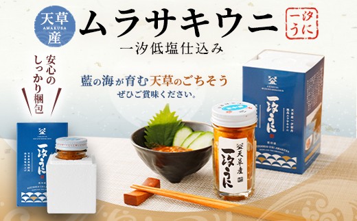 天草産ムラサキウニだらけ　豪華2本セット　(一汐低塩仕込み/60g)