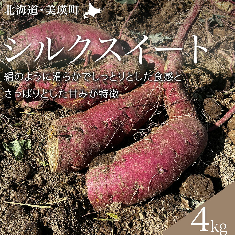 【ふるさと納税】さつまいも シルクスイート 4kg 【令和8年産】北海道 黒木農場 | さつまいも シルクスイート サツマイモ いも イモ 芋 スイーツ スイートポテト 北海道 国産 ポテト